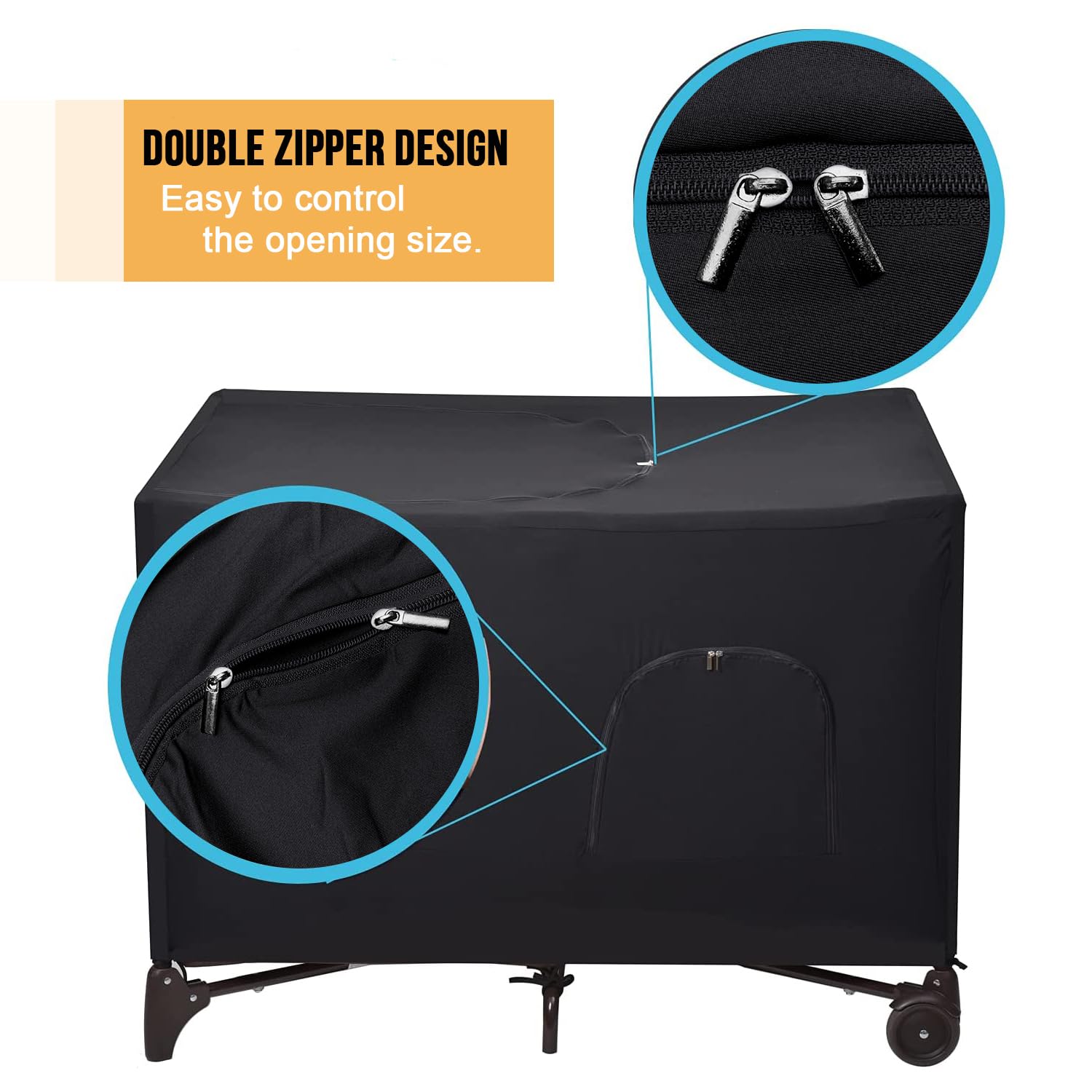 Funvalley Surperfect blackout crib canopy cover blocks light for better daytime rest