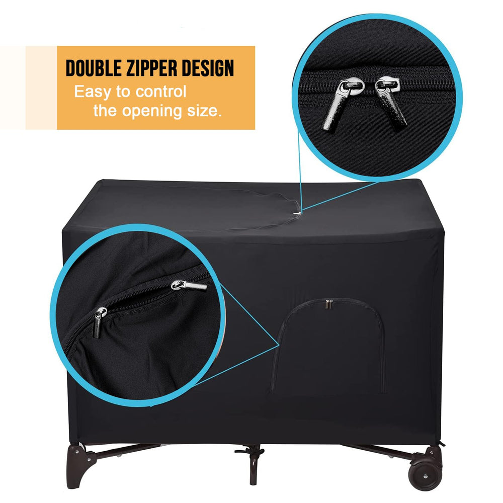 Funvalley Surperfect blackout crib canopy cover blocks light for better daytime rest
