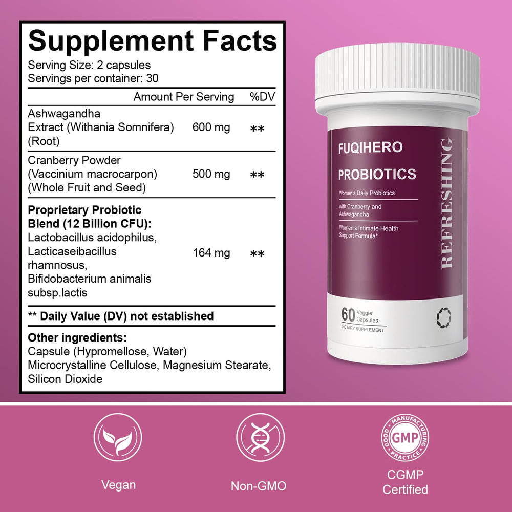 Fuqihero packaging label confirms CGMP manufacturing and quality control.