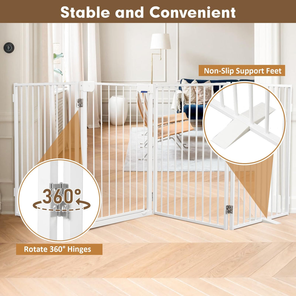 Furggis non-slip bottom enhances gate stability for curious dogs