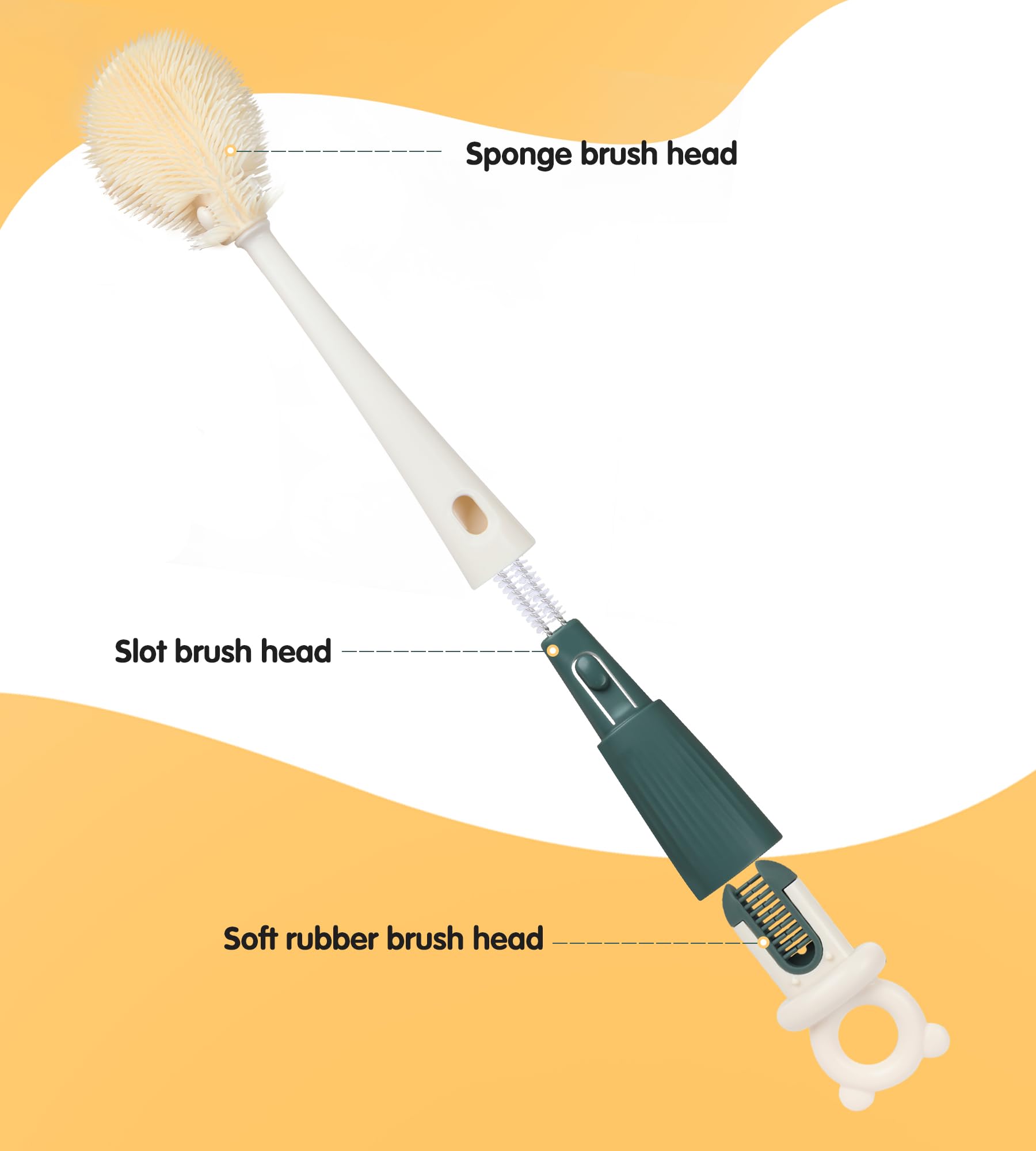 360-degree cleaning heads reach corners and curves with ease