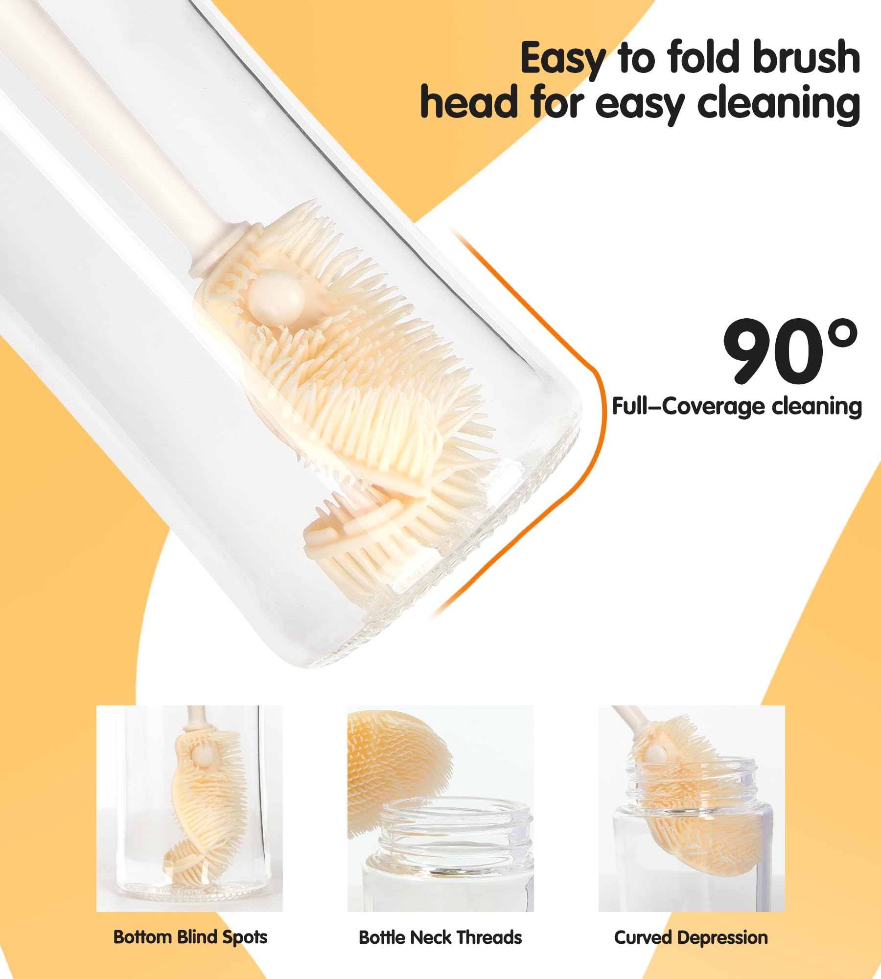 Hanging hole design helps air-dry between uses