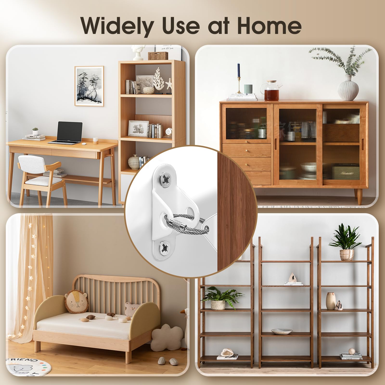 Furniture Anchors Straps installation made easy with included tools and instructions