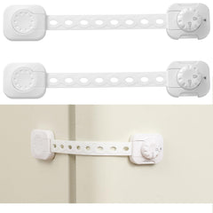 Fursafe&Q child safety locks on a cabinet provide quick adult access and toddler-proofing.
