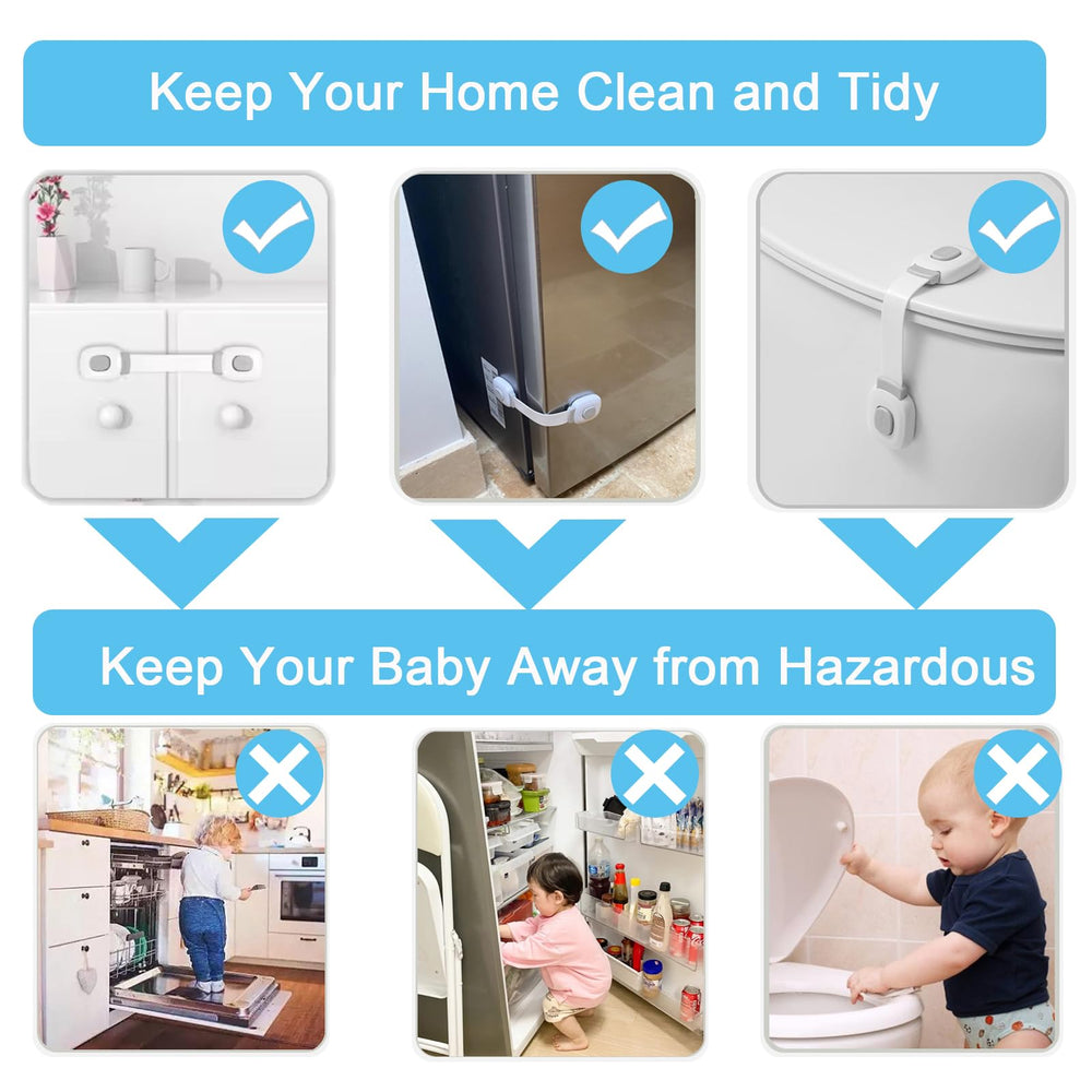 Fursafe&Q dresser and closet cabinet lock keeps doors secured