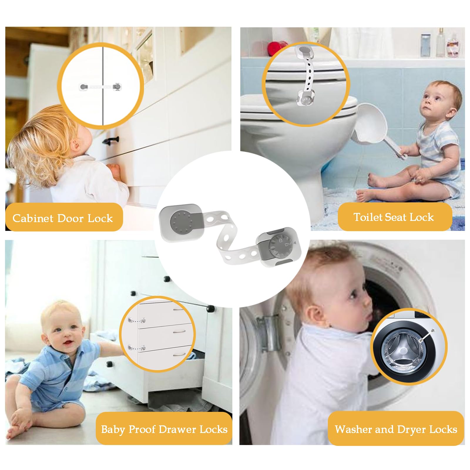 Fursafe&Q easy-peel adhesive installation without screws leaving no furniture marks.