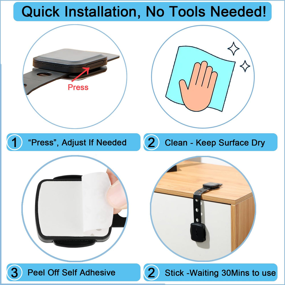 Fursafe&Q no-drill installation uses strong adhesive tape.