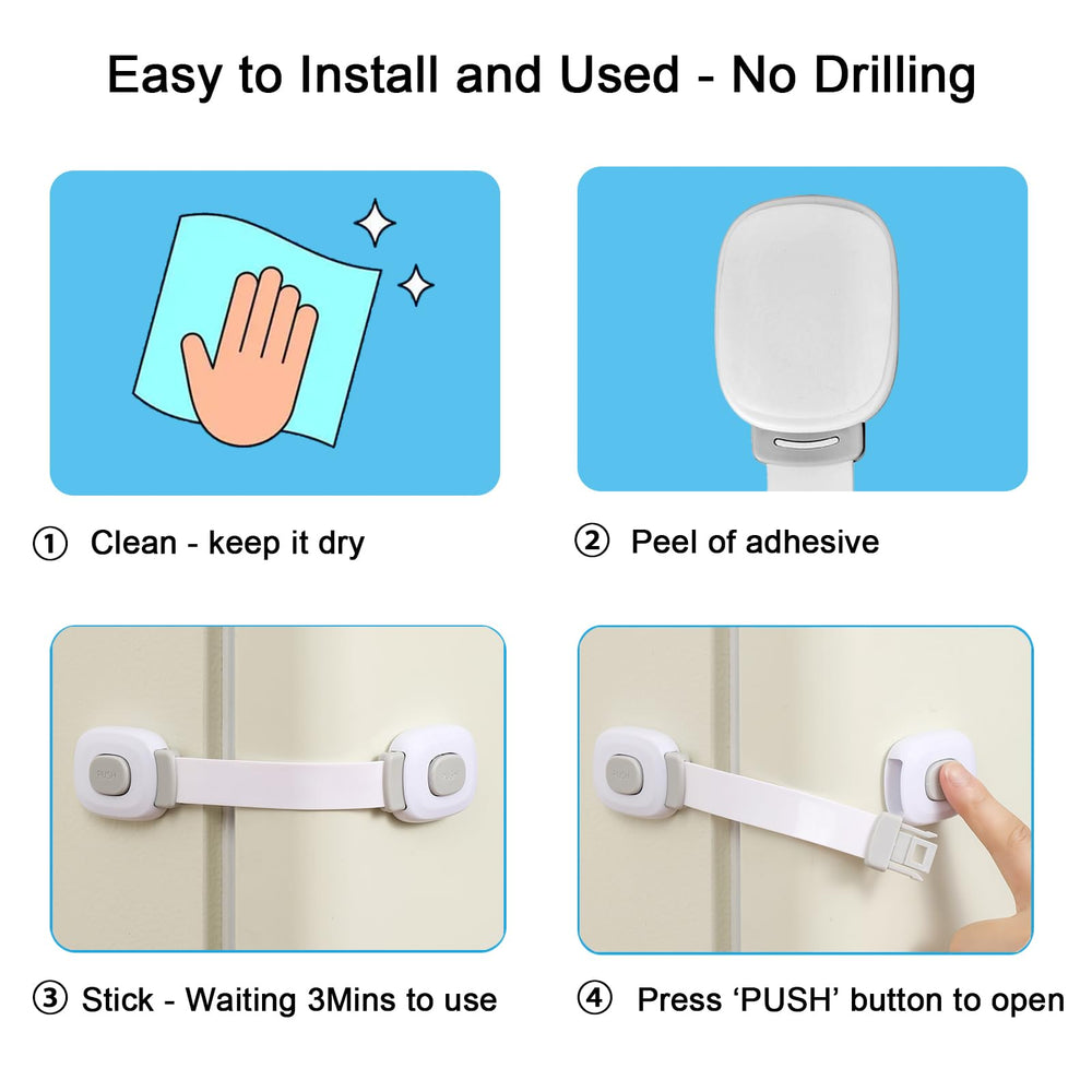 Fursafe&Q grey oven cabinet lock keeps curious hands away