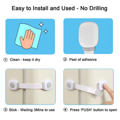 Fursafe&Q grey oven cabinet lock keeps curious hands away