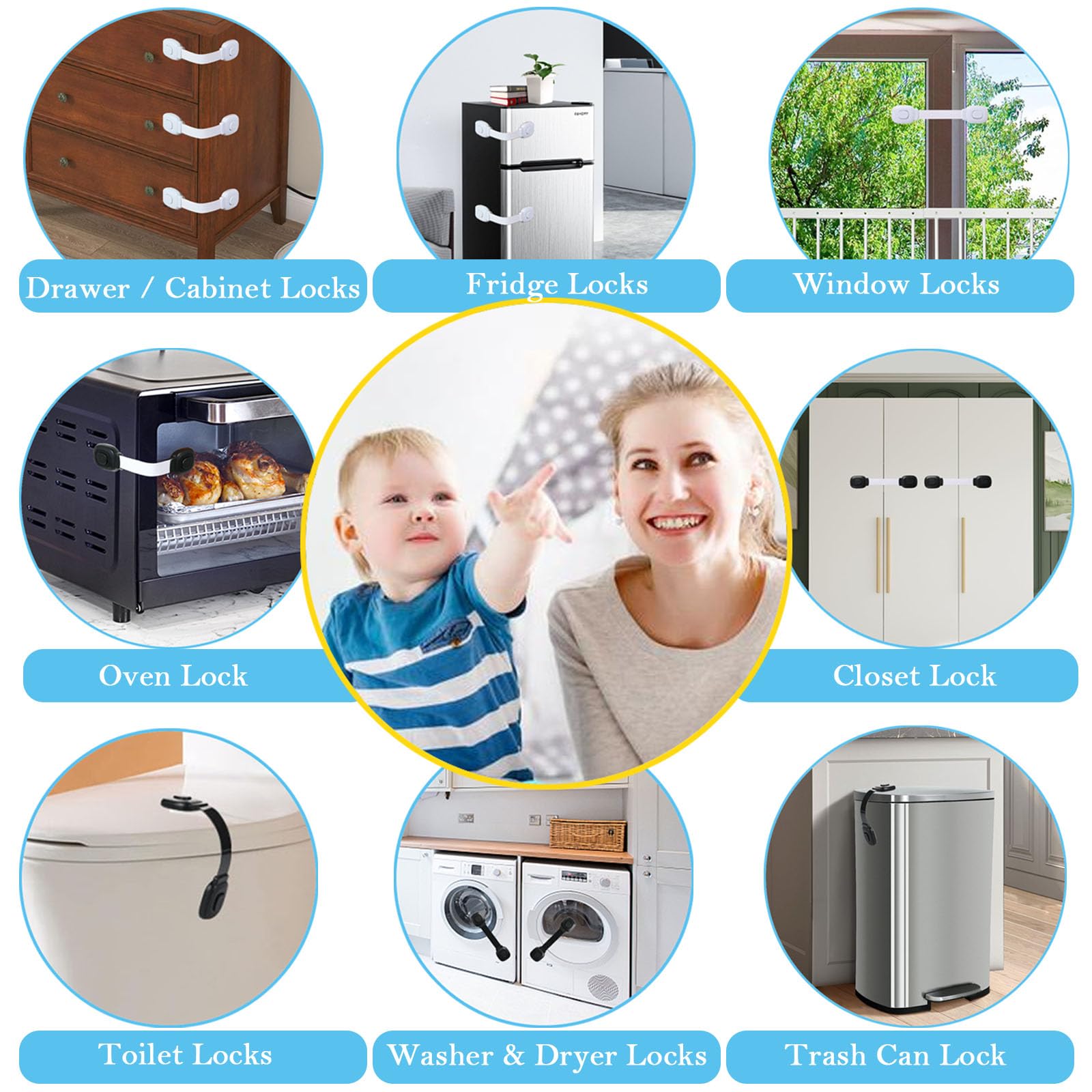 FursafeQ oven door lock attached to appliance for added safety during cooking
