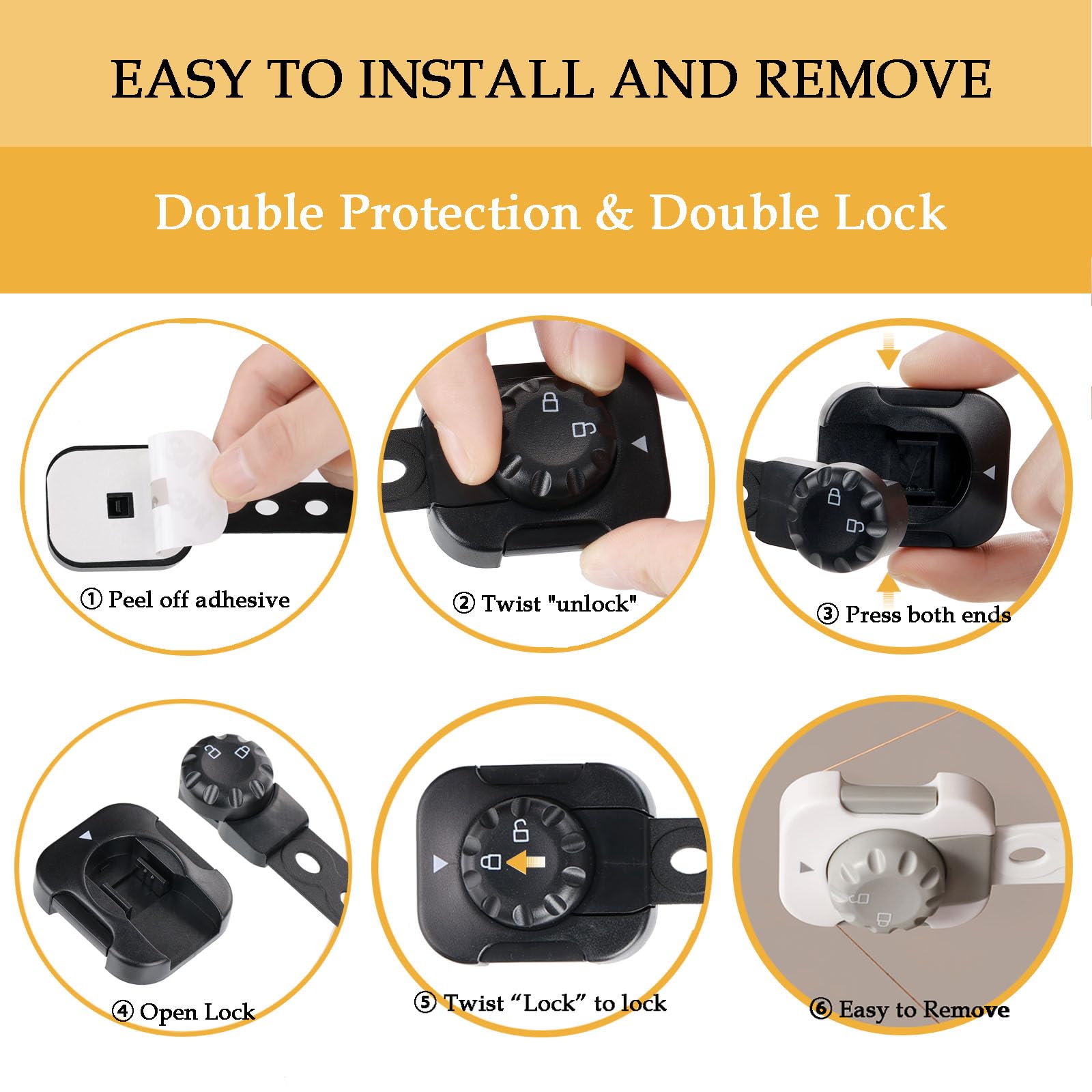 Fursafe&Q oven and toilet latch keeps kids away from hot areas
