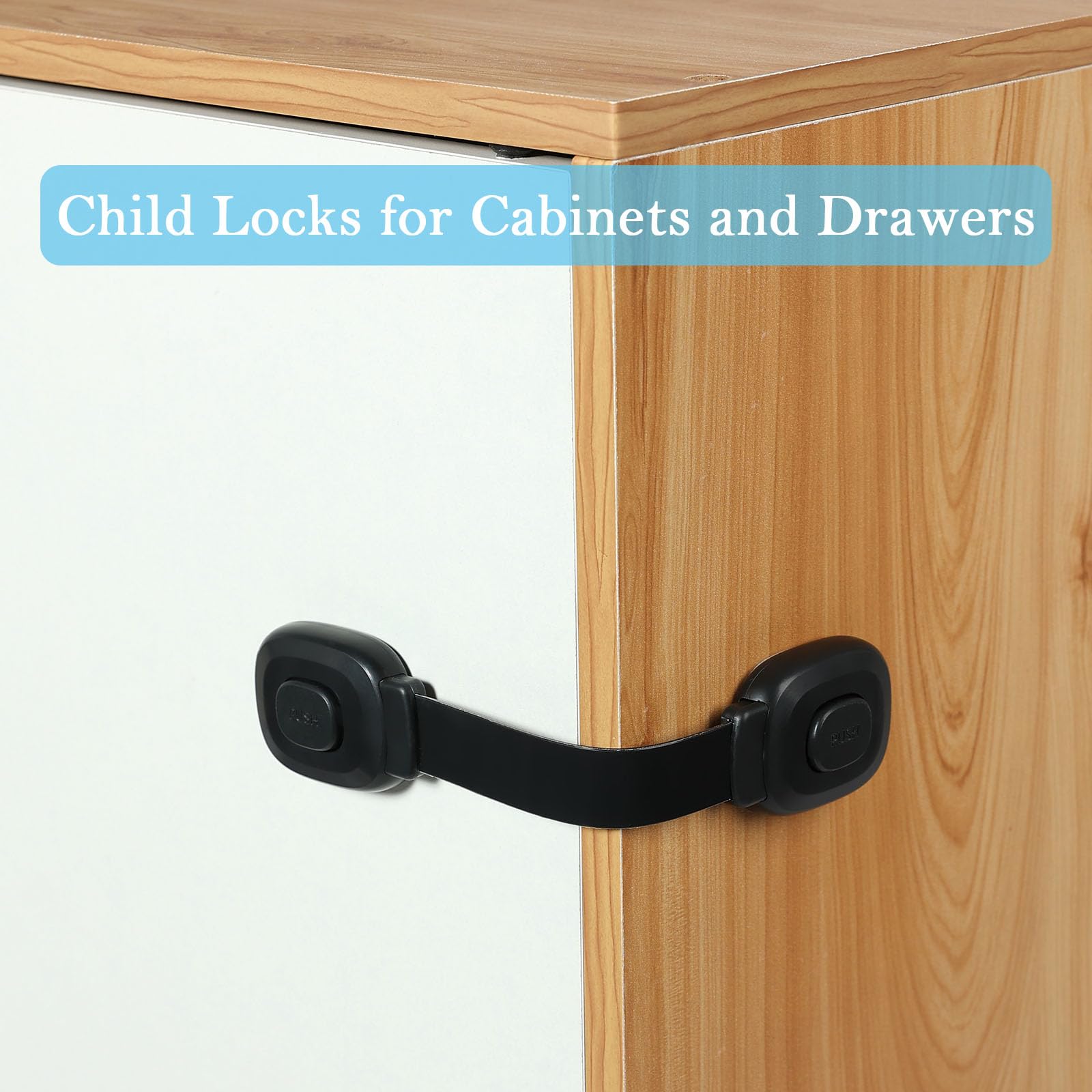 Fursafe&Q washer protection latch secures appliances without damage.