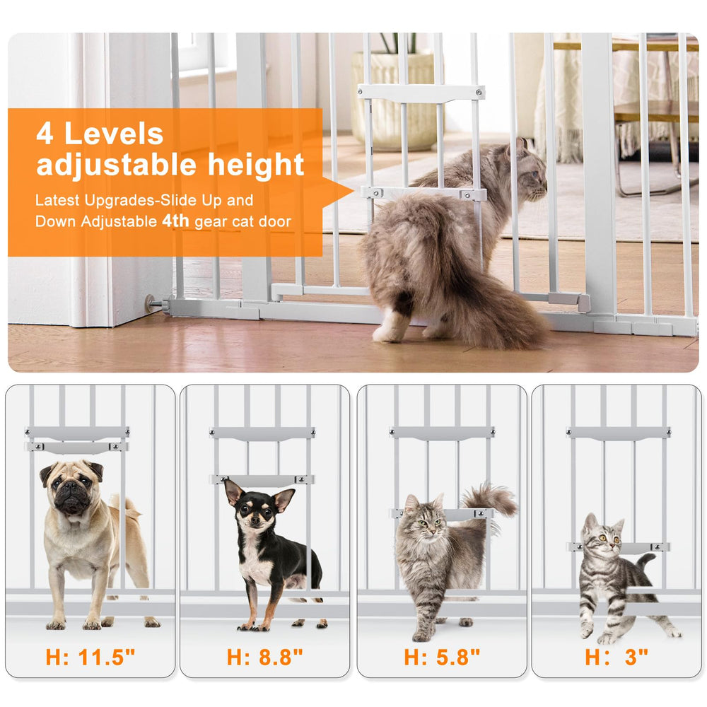 FURTIME gate installed on stairs with hardware mount for maximum stability