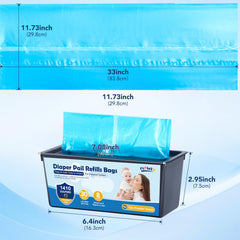 FURWEY Genie Easy Roll compatible refill keeps diaper disposal simple.
