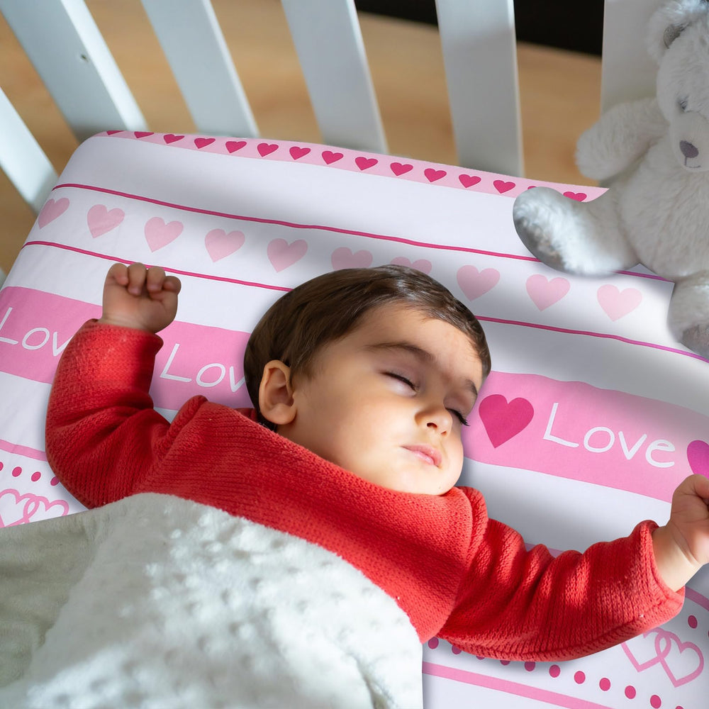 FuWeave cartoon hearts brighten nurseries for easy bedtime routines.