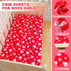 FuWeave Valentines cupcake pattern invites curiosity during diaper changes.