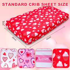 FuWeave Valentines pink stripes bring warmth to a cozy nursery setup.