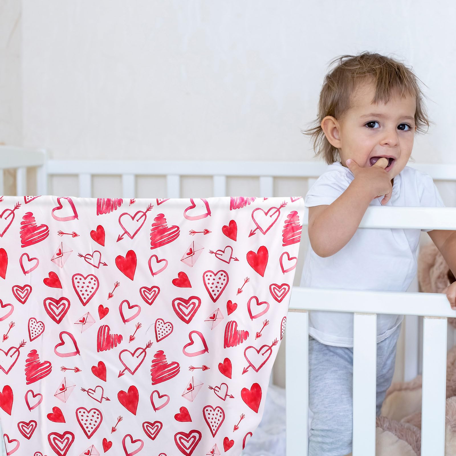 FuWeave breathable fabric crib sheet provides gentle, skin-friendly comfort.