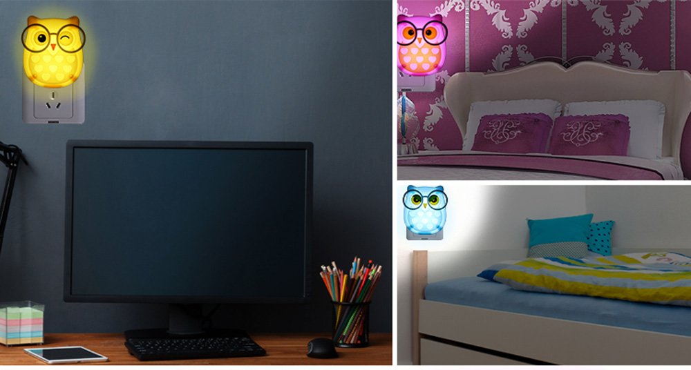 FuWinet owl night light for nursery aids late-night nursing