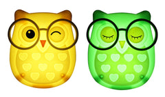 FuWinet Owl night light with soft glow for gentle baby nursing.