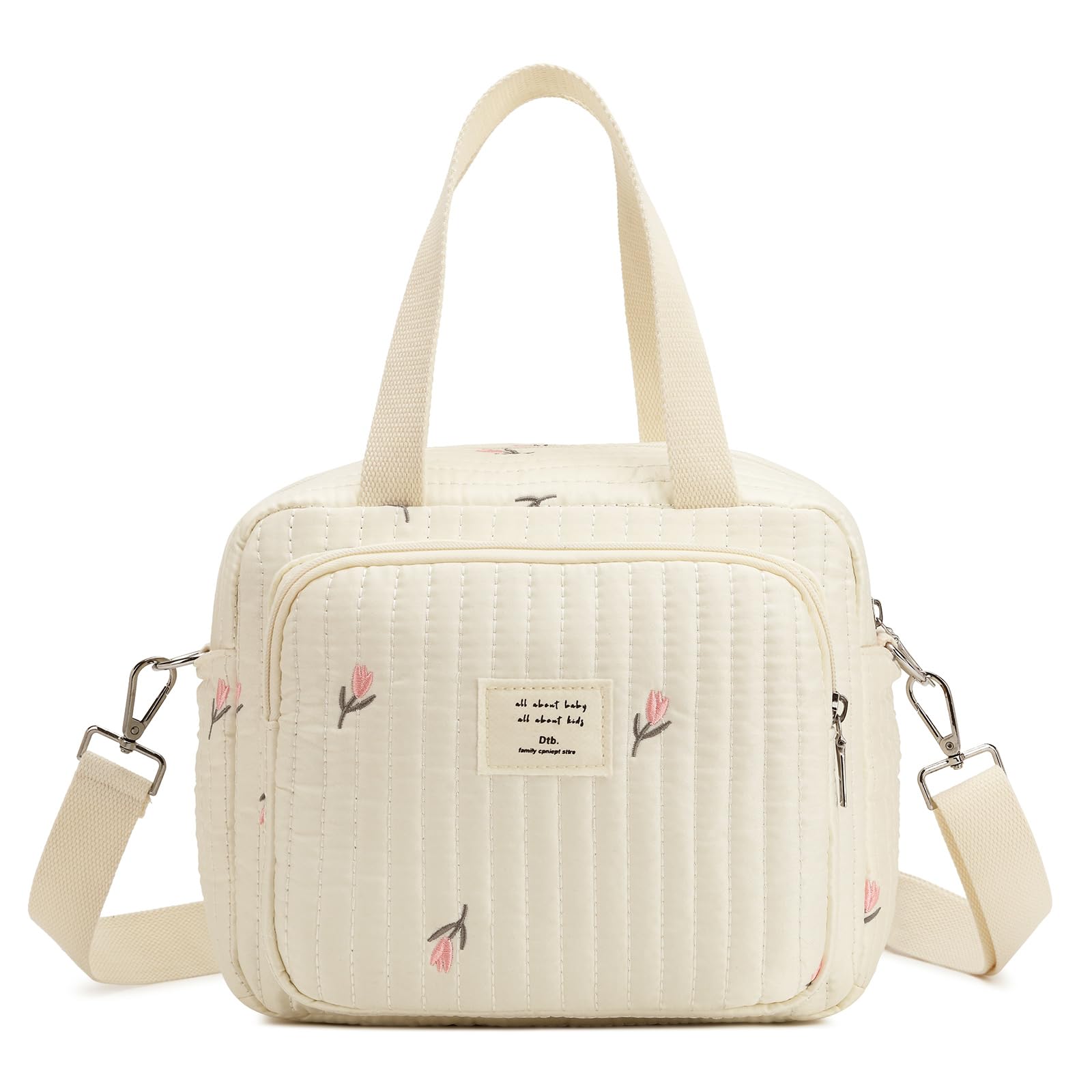 Fwkekye small diaper bag tote main view shows organized space for essentials.