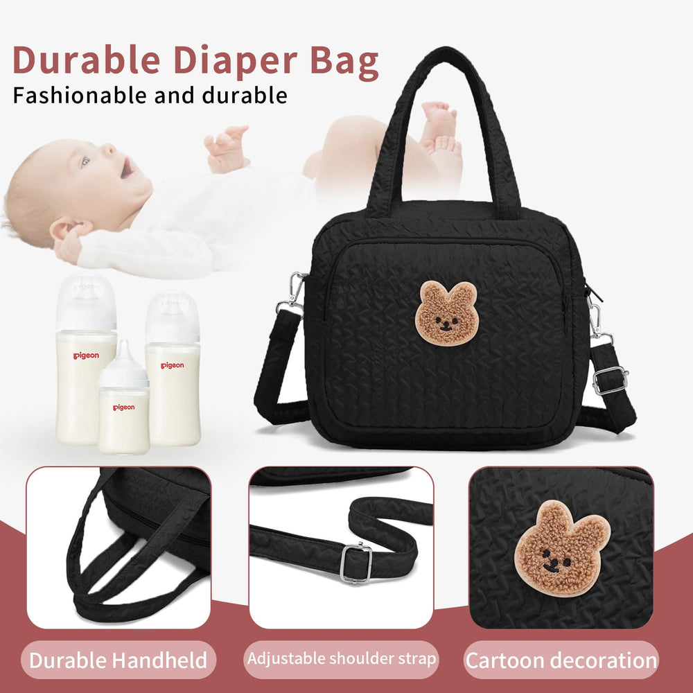 Fwkekye travel diaper bag compact size ideal for short trips or doctor visits