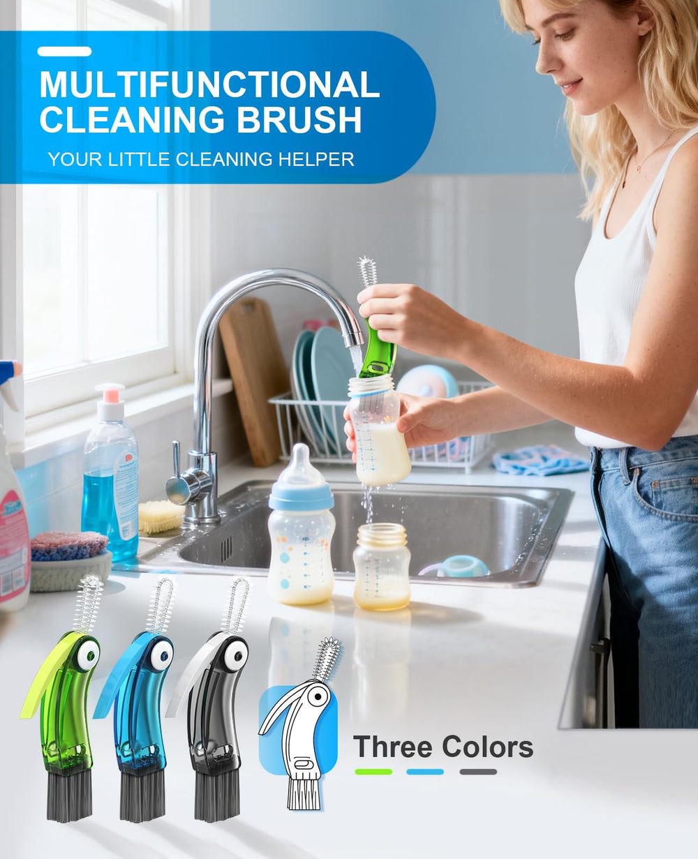 Fwomucl bird-shaped cleaning brush with arc handle for comfortable grip during cleaning.