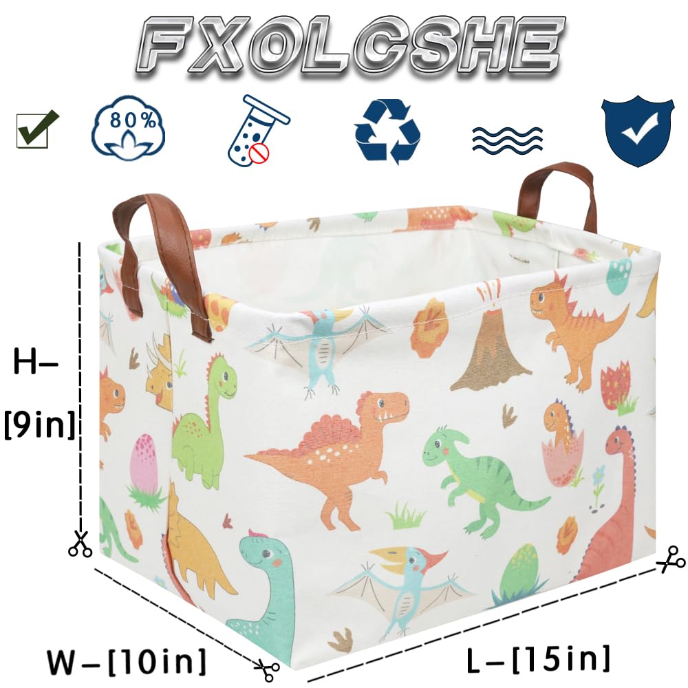 FXOCSHE Dinosaur design room decor enhances playful vibe while organizing essentials.