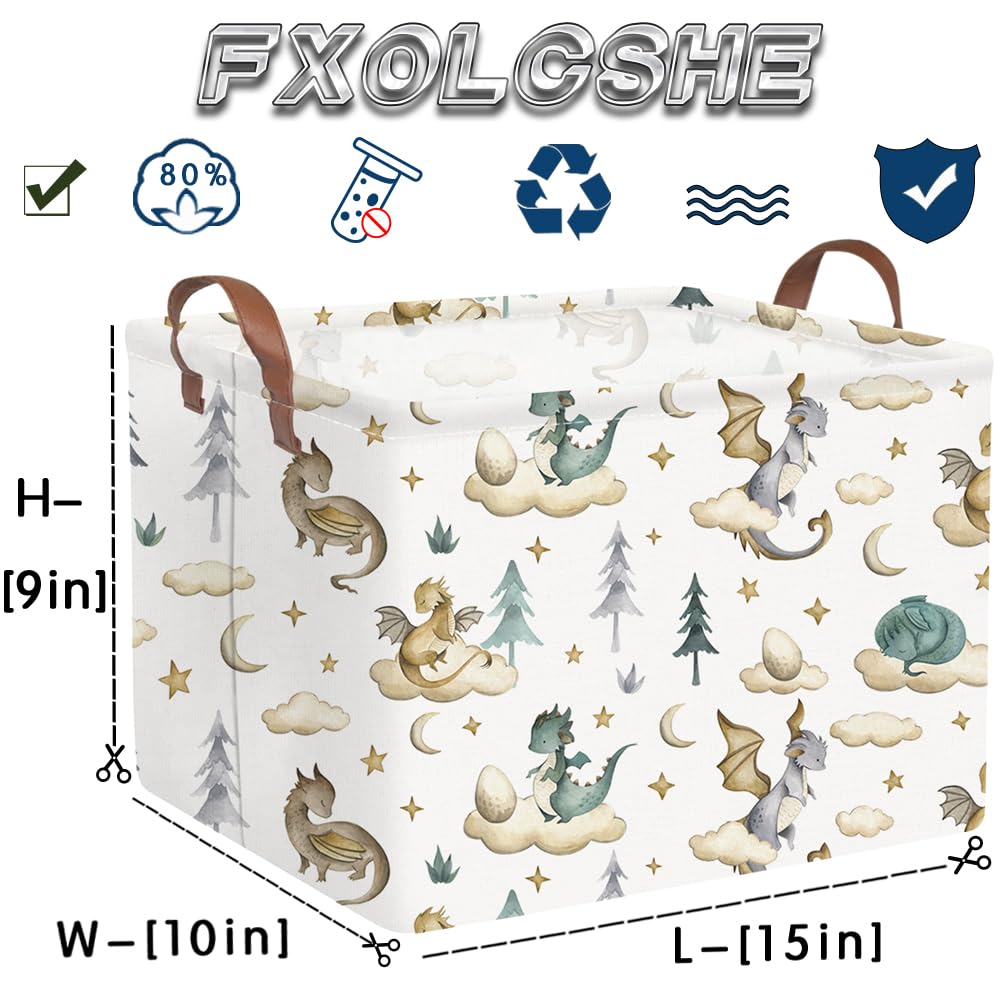 FXOCSHE foldable storage basket saves space when not in use.