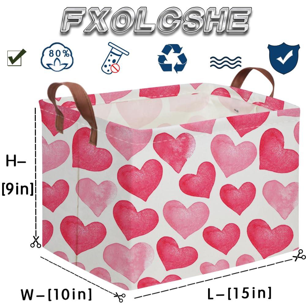 FXOCSHE foldable storage basket enables easy organization and space saving.