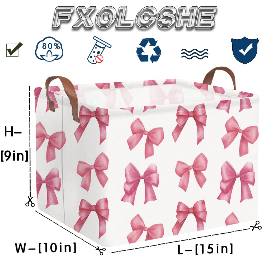 FXOCSHE Foldable storage bin saves space when not in use.