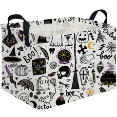 FXOCSHE Halloween Ghost Basket front view ready for storage use