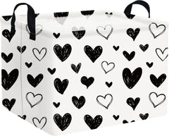 FXOCSHE heart-shaped basket open with 15L capacity for toys and clothes