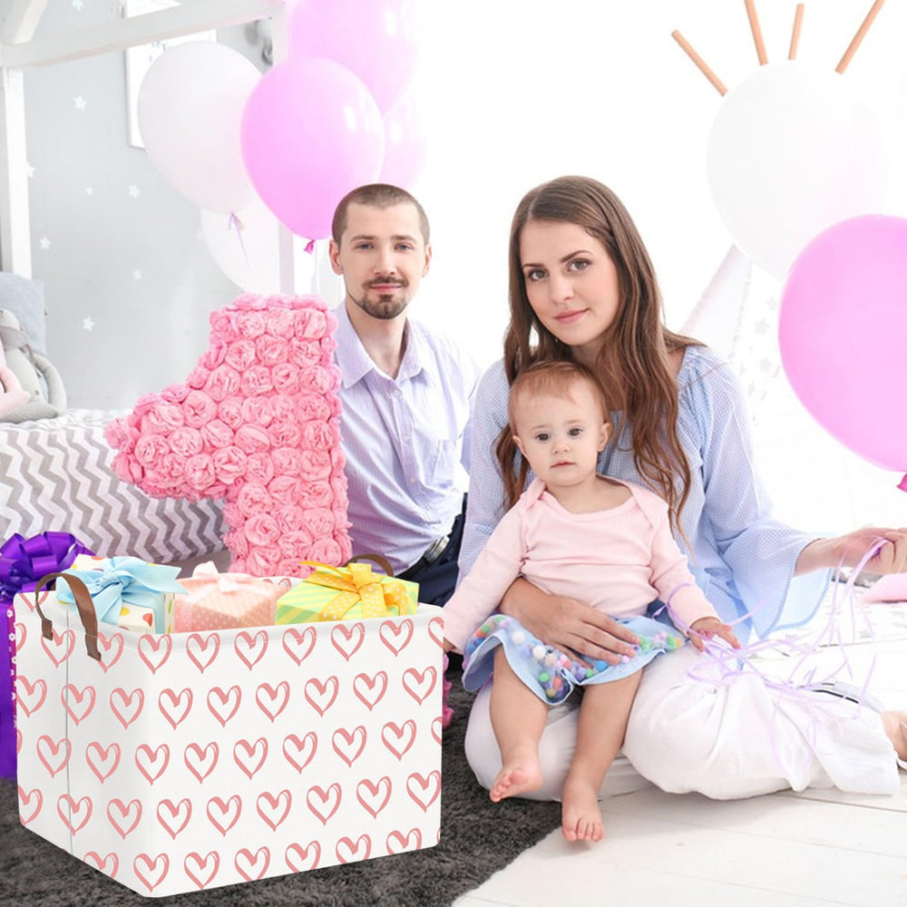 FXOCSHE heart print Easter baskets add charm for seasonal decor