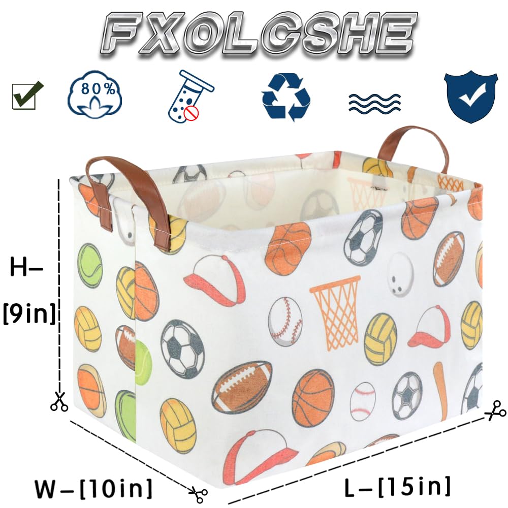 FXOCSHE durable canvas basket that feels safe for kids.