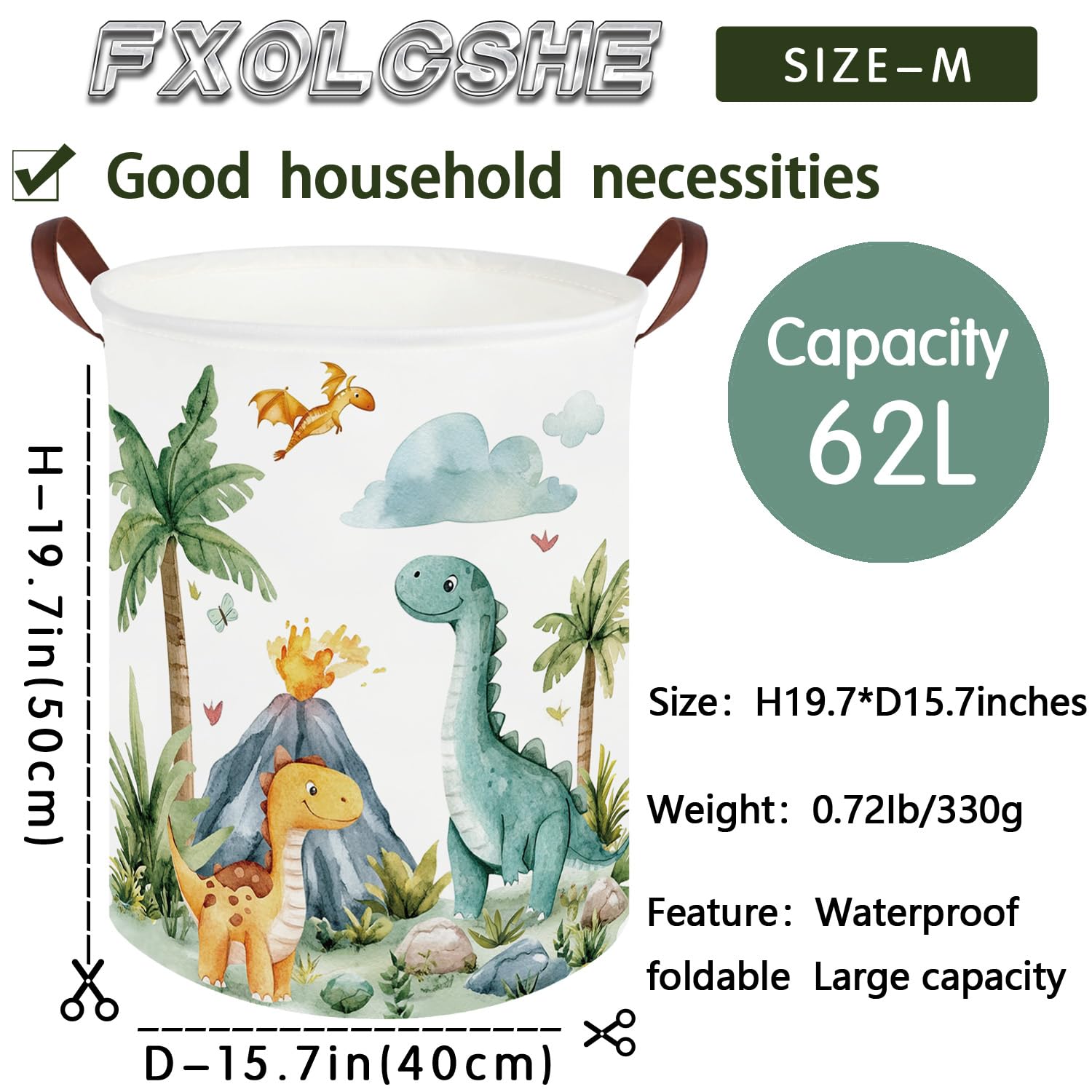 FXOCSHE portable laundry hamper fits car trunk for trips and tidy stays