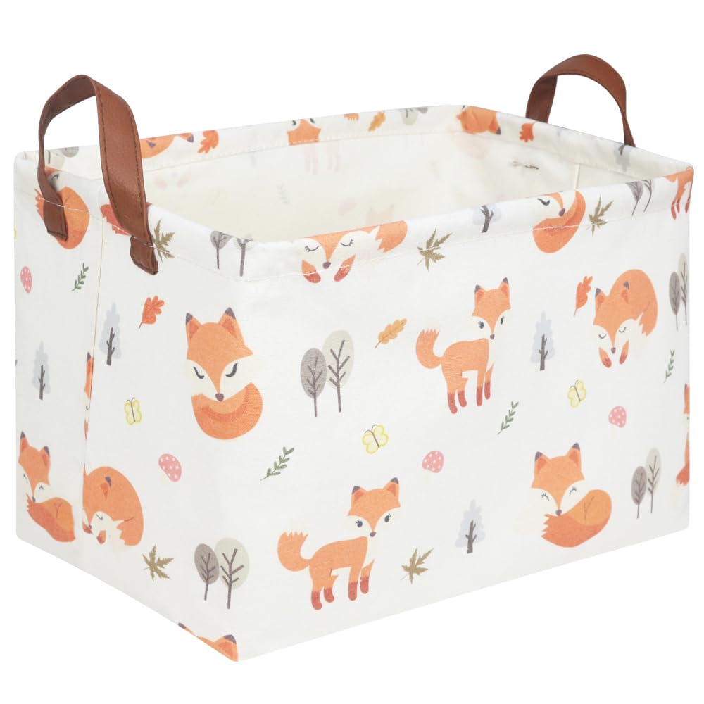 FXOCSHE Rectangle Fox Basket folded for compact storage and quick tidy-ups.