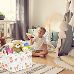 FXOCSHE Fox Basket in a child’s room adds cute storage and charm.