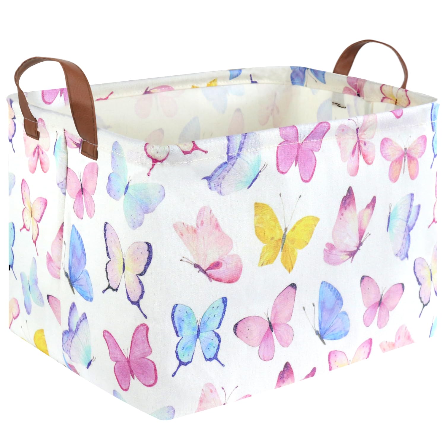 FXOCSHE Rectangular Butterfly Basket with foldable design for space-saving storage