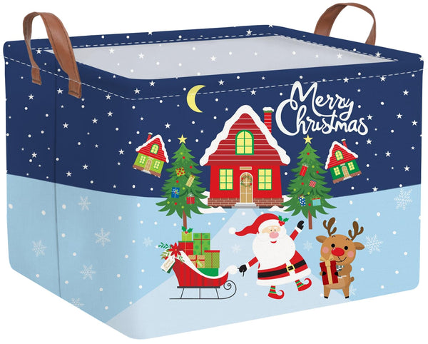 FXOCSHE rectangular Christmas tree basket with waterproof lining for easy cleanup.