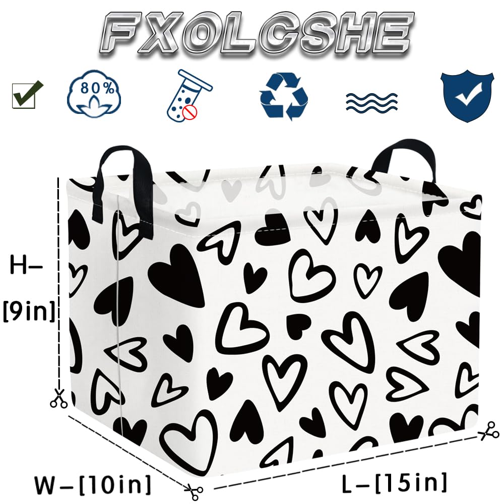 FXOCSHE folded storage basket saves space when not in use.