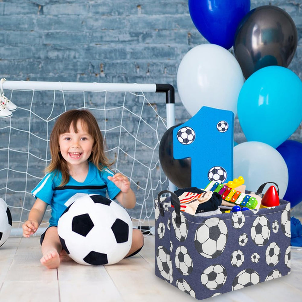FXOCSHE rectangular Easter soccer basket open top for easy toy access
