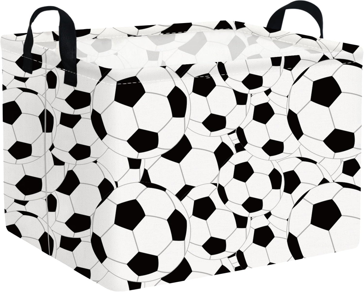 FXOCSHE Rectangular Easter Soccer Basket top view for organized storage