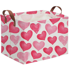 FXOCSHE rectangular pink gift basket showcases a compact storage solution for home organization.