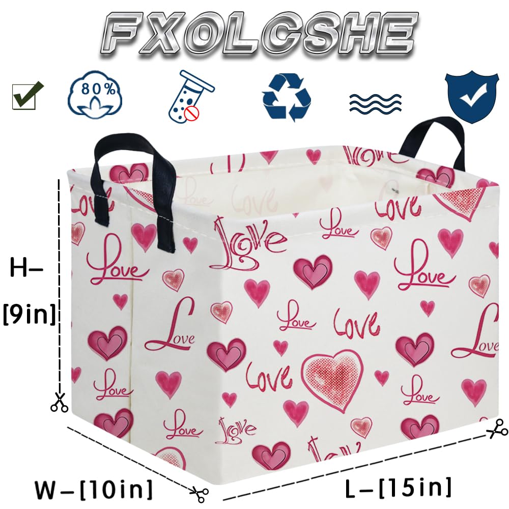 FXOCSHE rectangular pink storage basket cartoon design enhancing playful home ambiance