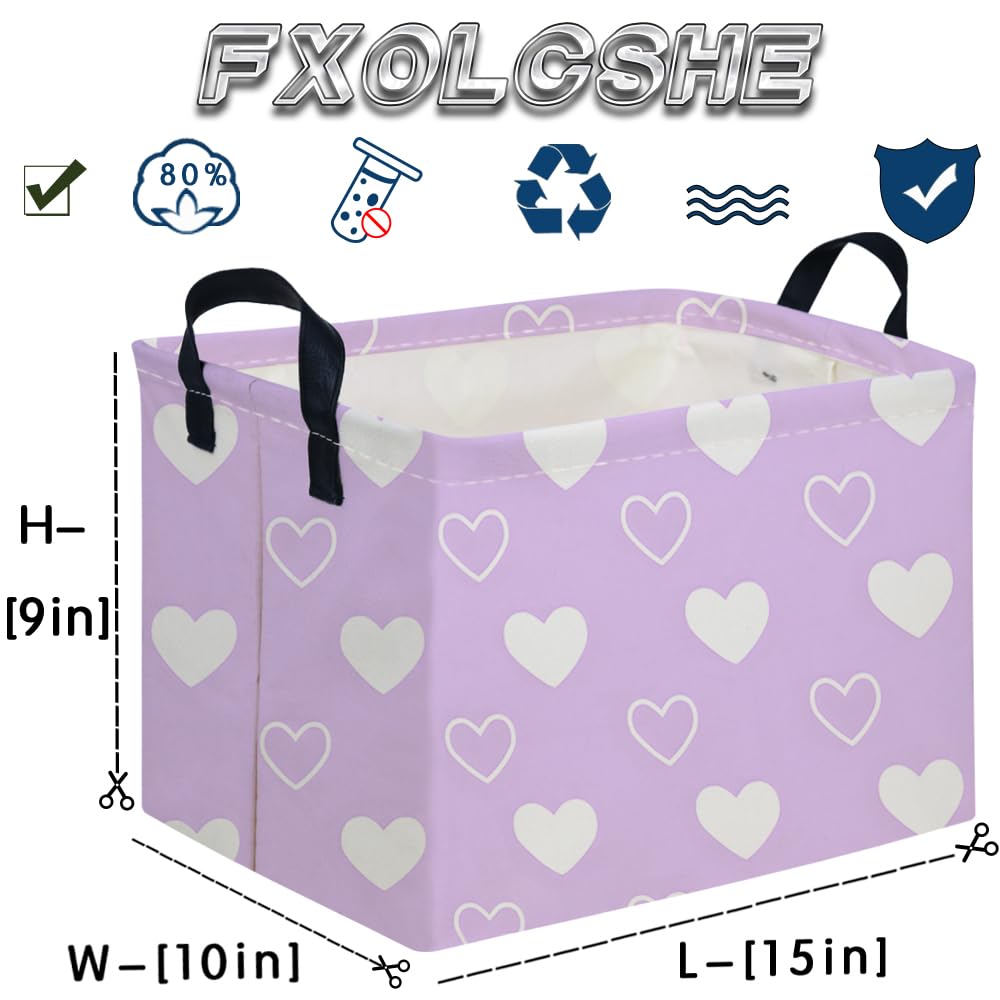 FXOCSHE shelf basket in purple heart for closets and shelves.