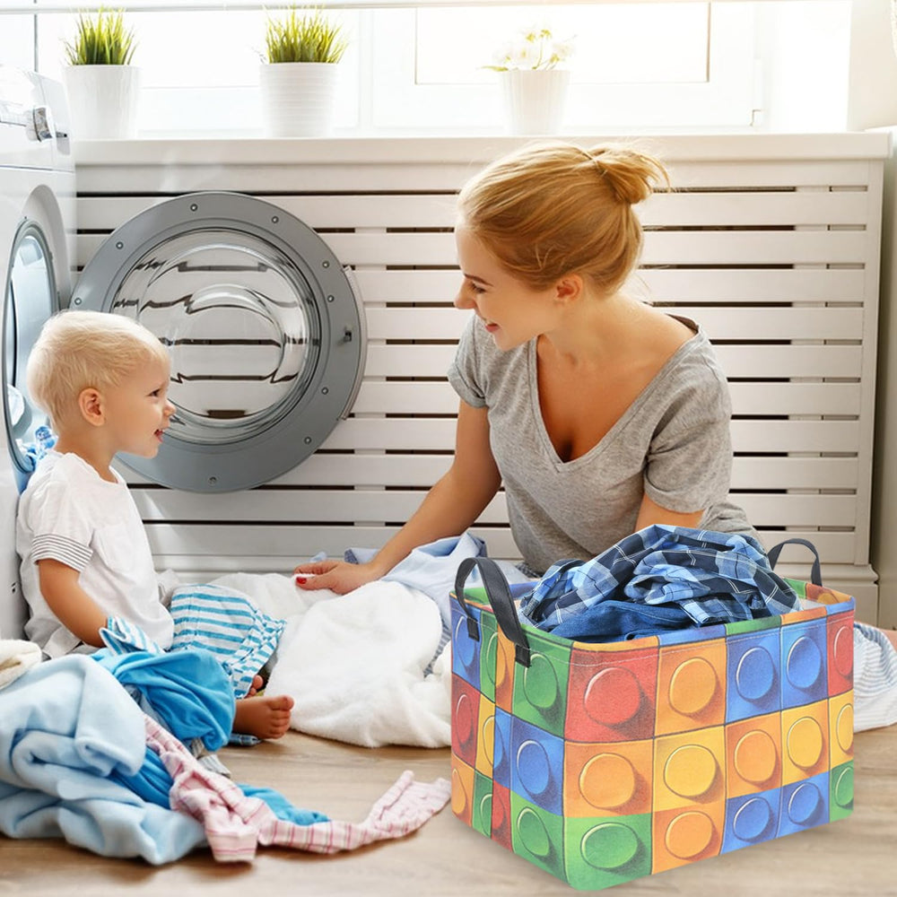 FXOCSHE Multi-use storage bin for toys, clothes, and magazines
