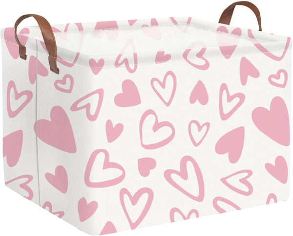 FXOCSHE valentine's pink heart basket for stylish storage and decor