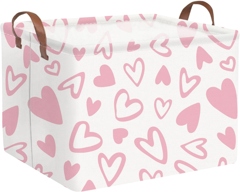 FXOCSHE valentine's pink heart basket for stylish storage and decor
