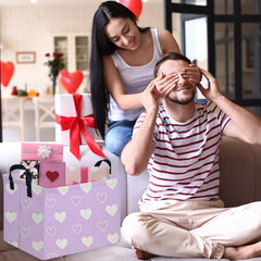 FXOCSHE valentines day gift basket adds cute decor and practical storage.